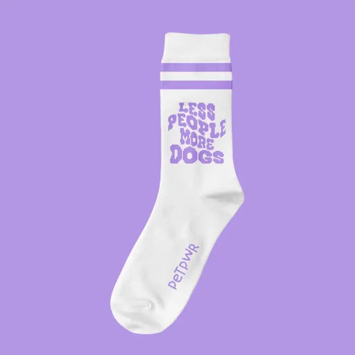 Chaussettes "LESS PEOPLE MORE DOGS"