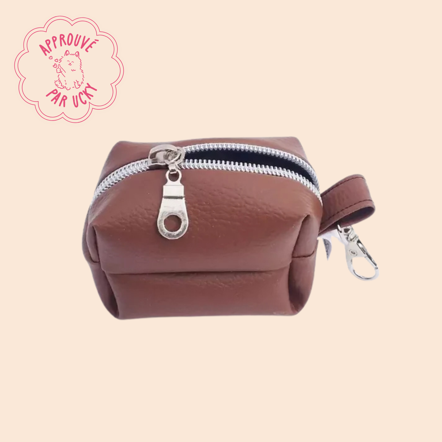 Porte sac à déjection MARRON