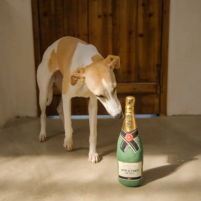 Peluche Bouteille de champagne VERT