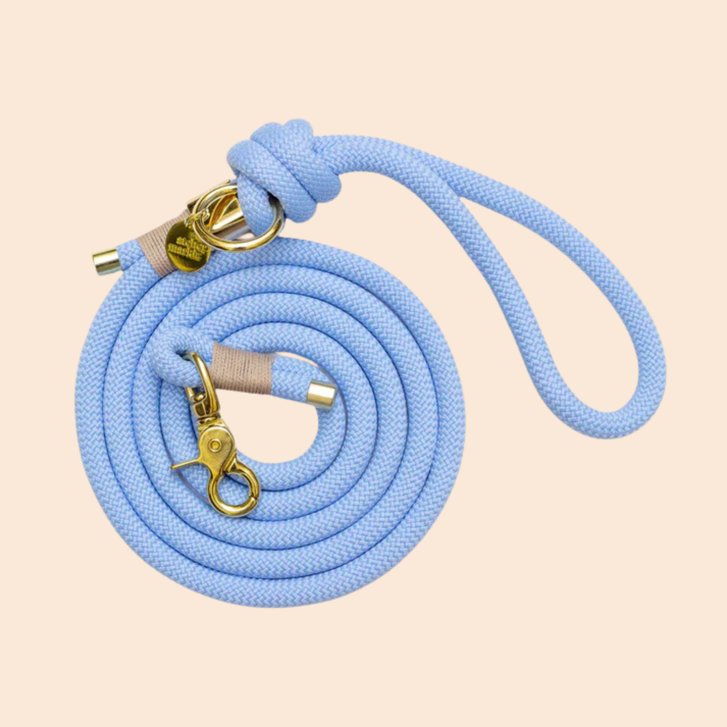 Laisse en corde BLEU POLAIRE