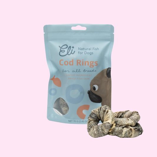 Anneaux de peau de morue séchée