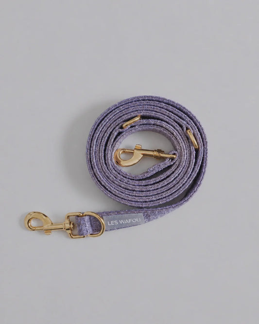 Laisse tweed multi-positions LAVANDE