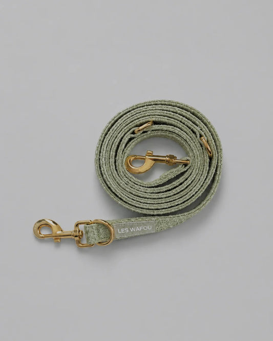 Laisse tweed multi-positions PISTACHE