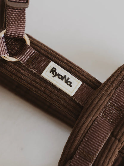 Harnais velours côtelé MARRON