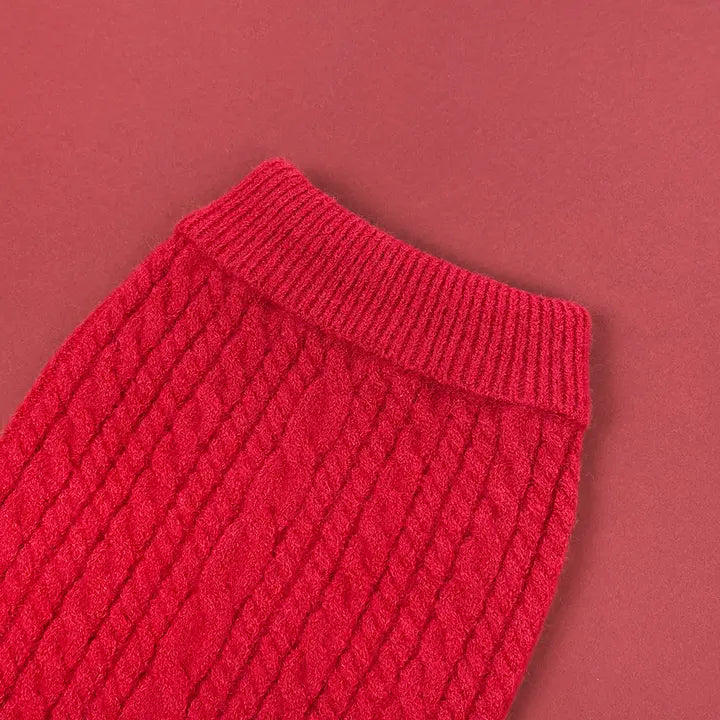 Pull en maille torsadée - VIN CHAUD